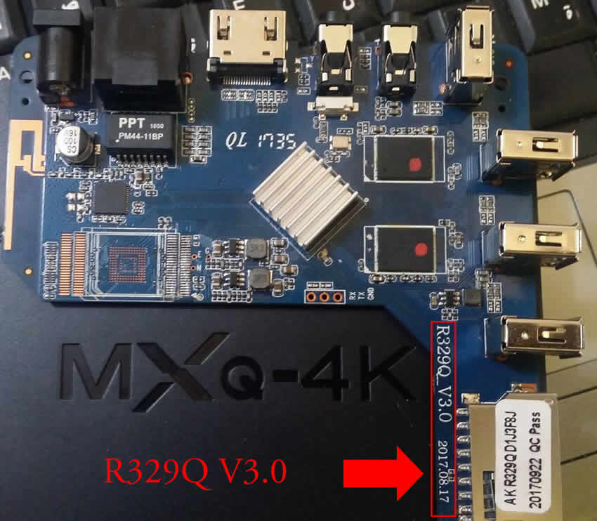 MXQ 4K Placa R329Q_V3.0