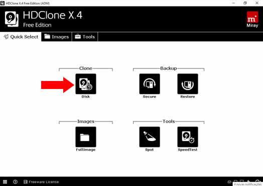 HDClone X.4 Free Edition